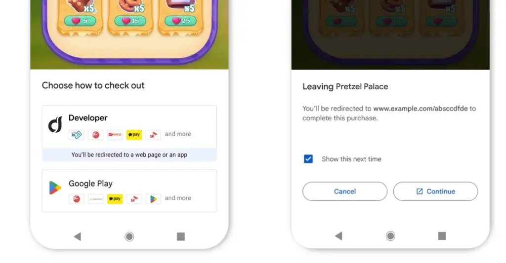 Google Play открывает сторонние платежи: изменения с 30 июня