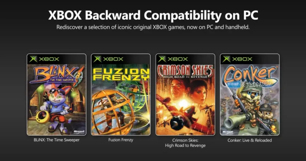 Microsoft расширяет обратную совместимость: игры оригинальной Xbox теперь доступны на ПК