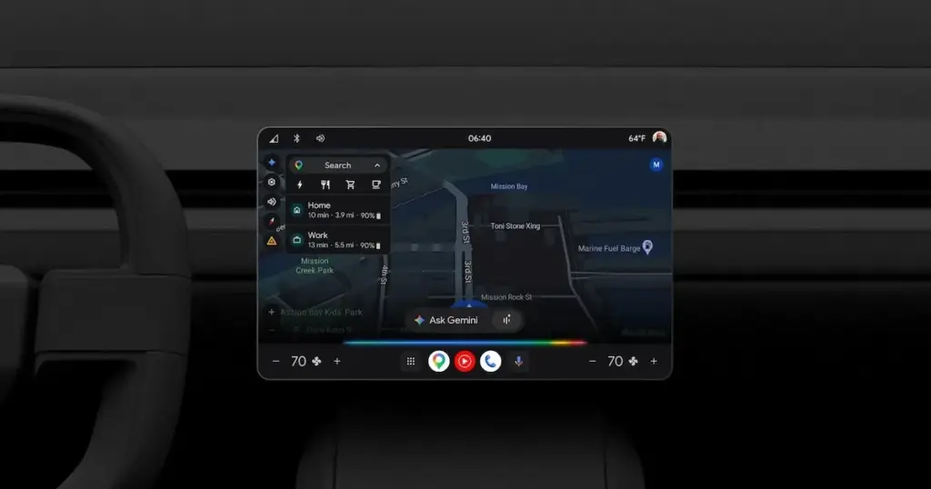 Google переносит функцию personal intelligence для gemini в автомобили и Android auto