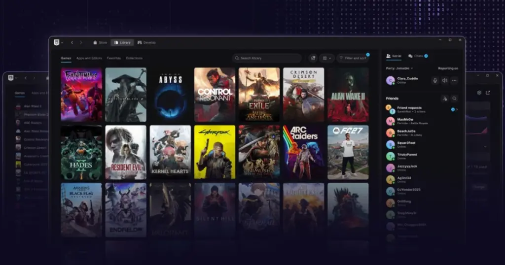Epic Games выпустила новый лаунчер: написан с помощью ИИ, обгоняет Steam и выходит на Linux