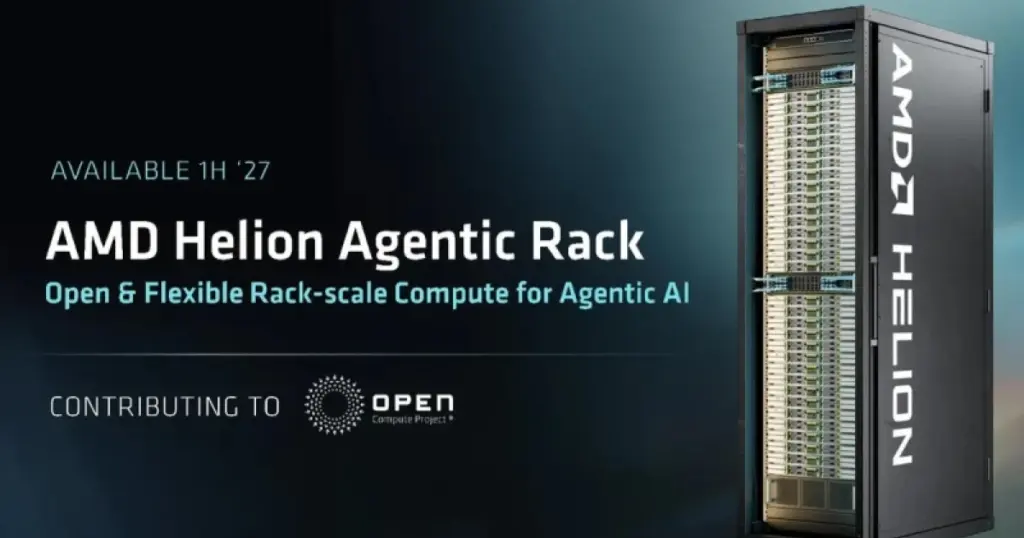 AMD анонсировала серверную стойку Helion с 32 768 ядрами Zen 6 и 192-ядерный чип Verano