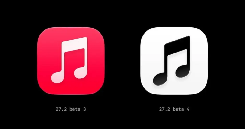 В бета-версии iOS 27.2 появился черно-белый значок Apple Music