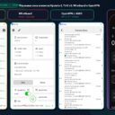 Реальные скриншоты мультипротокольного клиента Karing (профили Hysteria 2 4Gbps hy2 и TUIC) и настроек OpenVPN / DNS в AmneziaVPN